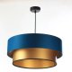 Lampa wisząca DOUBLE BLUE 50 granatowa/złota BPS KONCEPT 2