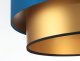 Lampa wisząca DOUBLE BLUE 50 granatowa/złota BPS KONCEPT 4