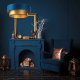 Lampa wisząca DOUBLE BLUE 50 granatowa/złota BPS KONCEPT 6