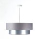 Lampa wisząca DOUBLE GRAY 50 szara/srebrna BPS KONCEPT 4