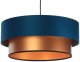 Lampa wisząca DOUBLE BLUE 40 granatowa/miedziana BPS KONCEPT 1