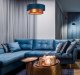 Lampa wisząca DOUBLE BLUE 40 granatowa/miedziana BPS KONCEPT 6