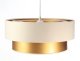 Lampa wisząca DOUBLE CREAM 60 kremowa/złota BPS KONCEPT 1