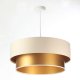 Lampa wisząca DOUBLE CREAM 60 kremowa/złota BPS KONCEPT 2