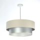 Lampa wisząca DOUBLE CREAM 60 kremowa/srebrna BPS KONCEPT 2