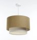 Lampa wisząca ERUTAN DOUBLE RATTAN 60 żółta/kremowa BPS KONCEPT 2