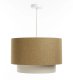 Lampa wisząca ERUTAN DOUBLE RATTAN 60 żółta/kremowa BPS KONCEPT 3