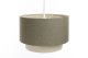 Lampa wisząca ERUTAN DOUBLE RATTAN 40 zielona/kremowa BPS KONCEPT 1