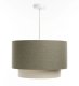 Lampa wisząca ERUTAN DOUBLE RATTAN 40 zielona/kremowa BPS KONCEPT 3