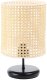 Lampa stołowa BOHO MIDI BLACK rattan naturalny BPS KONCEPT 1