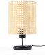 Lampa stołowa BOHO MIDI BLACK rattan naturalny BPS KONCEPT 1