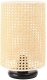 Lampa stołowa BOHO LOW BLACK rattan naturalny BPS KONCEPT 1