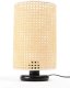 Lampa stołowa BOHO LOW BLACK rattan naturalny BPS KONCEPT 1