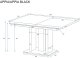 Stół rozkładany APPIA BLACK 130(210)x80 dąb natura/czarny ENDO 1