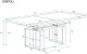 Ława rozkładana podnoszona EMPOLI 110(170)x65 beton ciemny ENDO 3