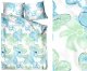 Pościel satynowa SAINT TROPEZ 220X200 niebieska/zielona Premium GRENO 5