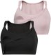 2Pack topów damskich do karmienia Maya Czarny-Kakaowy S 1