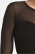Body damskie z siateczką Willow czarne Czarny XL 6