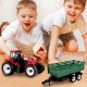 Traktor Zabawka Z Odczepianą Przyczepą + Figurka Farmera W Traktorze 2