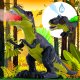 Anek Dinozaur Interaktywny T-rex Świeci Ryczy Chodzi Zieje Parą 4