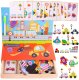 Edukacyjne Puzzle Magnetyczne Pojazdy Montessori 1