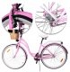 Rower Miejski MalTrack Citybike Dreamer 1-speed Pink 28" + Koszyk Niebieski 8