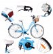 Rower Miejski MalTrack Citybike Dreamer 1s Light Blue 28" + Koszyk 6