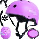 Kask dla Dziecka Rowerowy Dziecięcy Regulowany Fioletowy 1