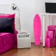 Deskorolka Fiszka Świecące Kółka LED RGB Różowo-miętowa 12