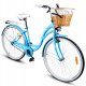 Rower Miejski MalTrack Citybike Dreamer 1-speed Light Blue 28" + Koszyk Biały 1