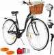Rower Miejski MalTrack Citybike Dreamer 1-speed Black 28" + Koszyk Miętowy 1