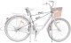 Rower Miejski MalTrack Citibike Urban Classic WHITE PINK  26" + Koszyk 1