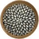 Taca dekoracyjna rattanowa 30cm Natural czarna okragła 2
