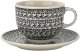 Filiżanka ceramiczna 500 ml + spodek Bolesławiec Dekor 941 1