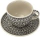 Filiżanka ceramiczna 500 ml + spodek Bolesławiec Dekor 941 1