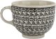 Filiżanka ceramiczna 500 ml + spodek Bolesławiec Dekor 941 7