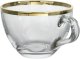 Komplet 2 filiżanek do cappuccino ze spodkami Golden Line 2