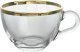 Komplet 2 filiżanek do cappuccino ze spodkami Golden Line 3