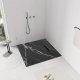Brodzik prysznicowy Bazalt CARRARA BLACK 90x90 6