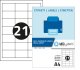 Etykiety samoprzylepne 63,5x38,1mm 100 ark 1