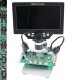 Mikroskop dla Elektronika Cyfrowy Techrebal x1200 12MP Mata Zestaw 6 Pęset 5