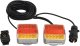vidaXL Lampy LED do przyczepy, 2 szt., czerwone, 10,5x7,5x10 cm, 12 V 1