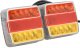 vidaXL Lampy LED do przyczepy, 2 szt., czerwone, 10,5x7,5x10 cm, 12 V 1