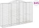 vidaXL Kosze gabionowe, 25 szt, 300x50x180/200cm, galwanizowane żelazo 1