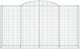 vidaXL Kosze gabionowe, 25 szt, 300x50x160/180cm, galwanizowane żelazo 3
