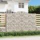 vidaXL Kosze gabionowe, 12 szt, 300x50x200/220cm, galwanizowane żelazo 1