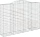 vidaXL Kosze gabionowe, 12 szt, 300x50x200/220cm, galwanizowane żelazo 2