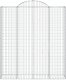vidaXL Kosze gabionowe, 25 szt, 200x50x220/240cm, galwanizowane żelazo 3