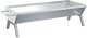 vidaXL Podstawa grillowa, srebrna, 118x42x30,5 cm, stal nierdzewna 1