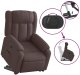 vidaXL Podnoszony fotel masujący, elektryczny, rozkładany, brązowy 10